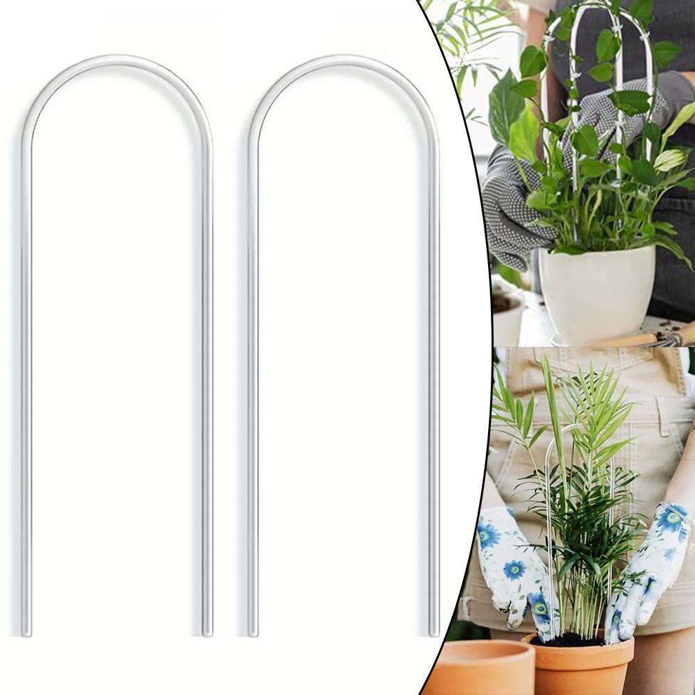 Acrylic Plant Support Frame Vertical Garden Transparent Plant Rack U-Shaped Climbing Frame 2pcs U-Shaped Rack Easy To Install