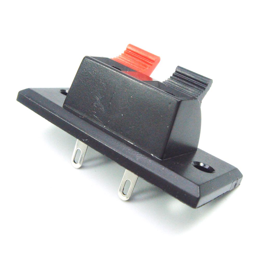 10/20/30pcs 2 Positions Connector Terminal Push In Jack Load Spring Speaker Terminals Plug Socket Clip