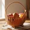 CatShaped Storage Basket MultiUse Feline Visage Hand Decorative for Flower Arrangement, Gift