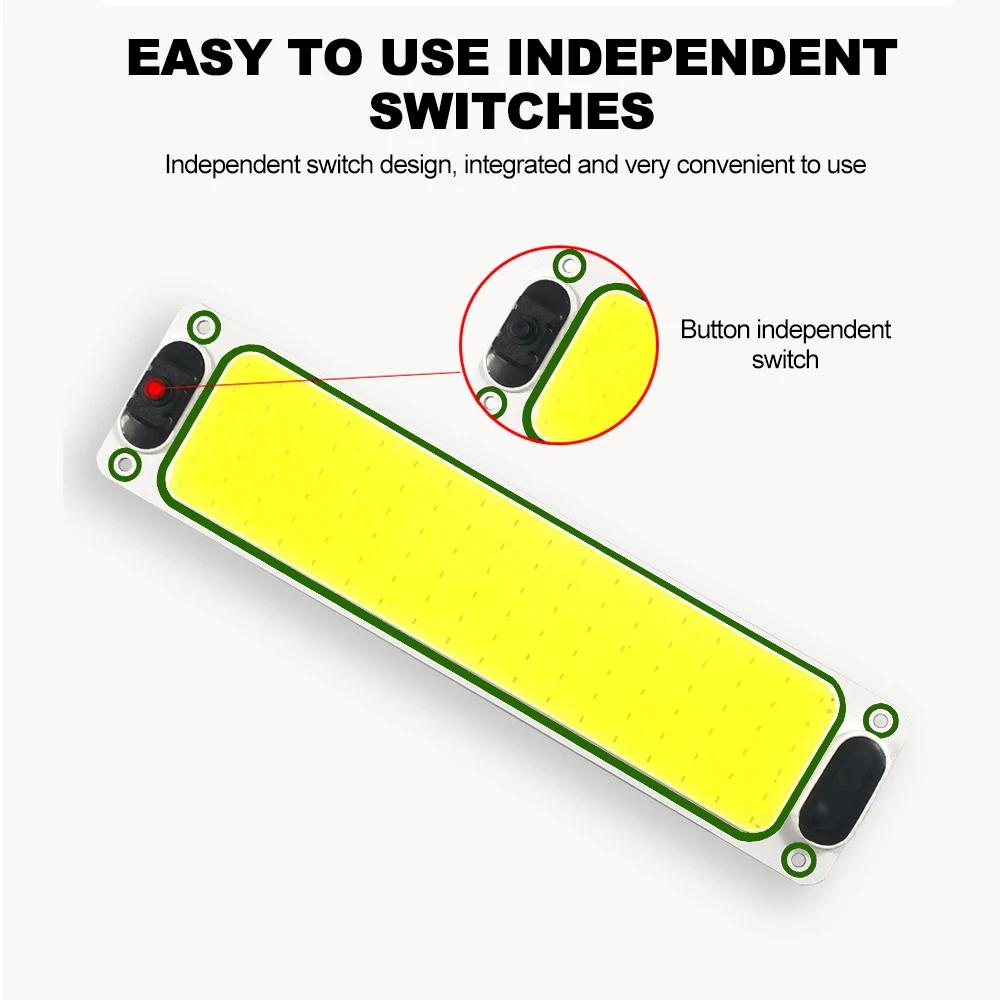 LED 12-24V Car Interior Lighting Car Reading LED Night Strip Light Ceiling Lamp with On Off Switch for Van Lorry Truck Boat