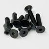 Countersunk Flat Head Hex Bolt Nut Set Kit M2 M3 M4 M5 M6 Black Grade 10.9 Steel Hex Hexagon Socket Countersunk Head Allen Screw