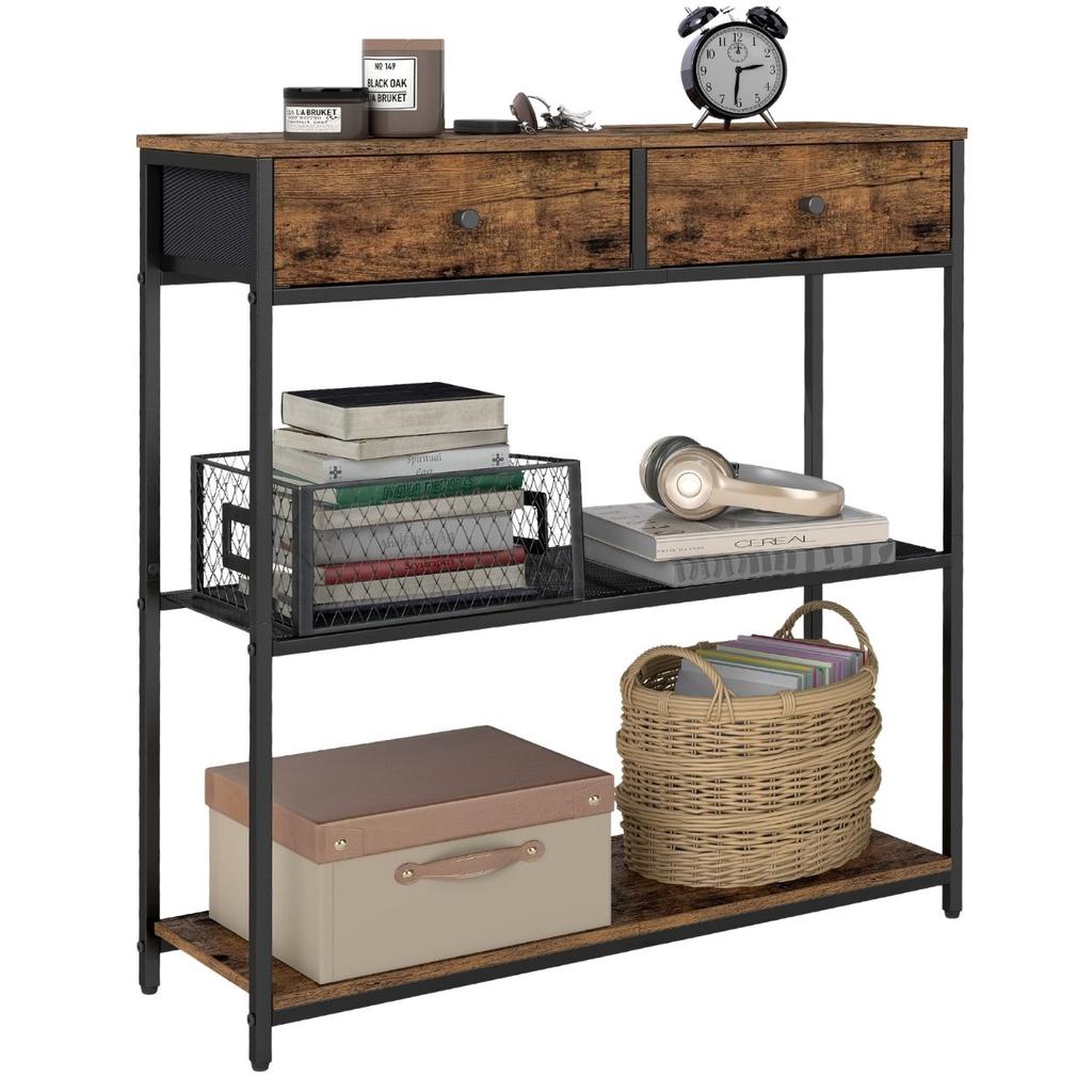 Console with 2 drawers and shelves Loft