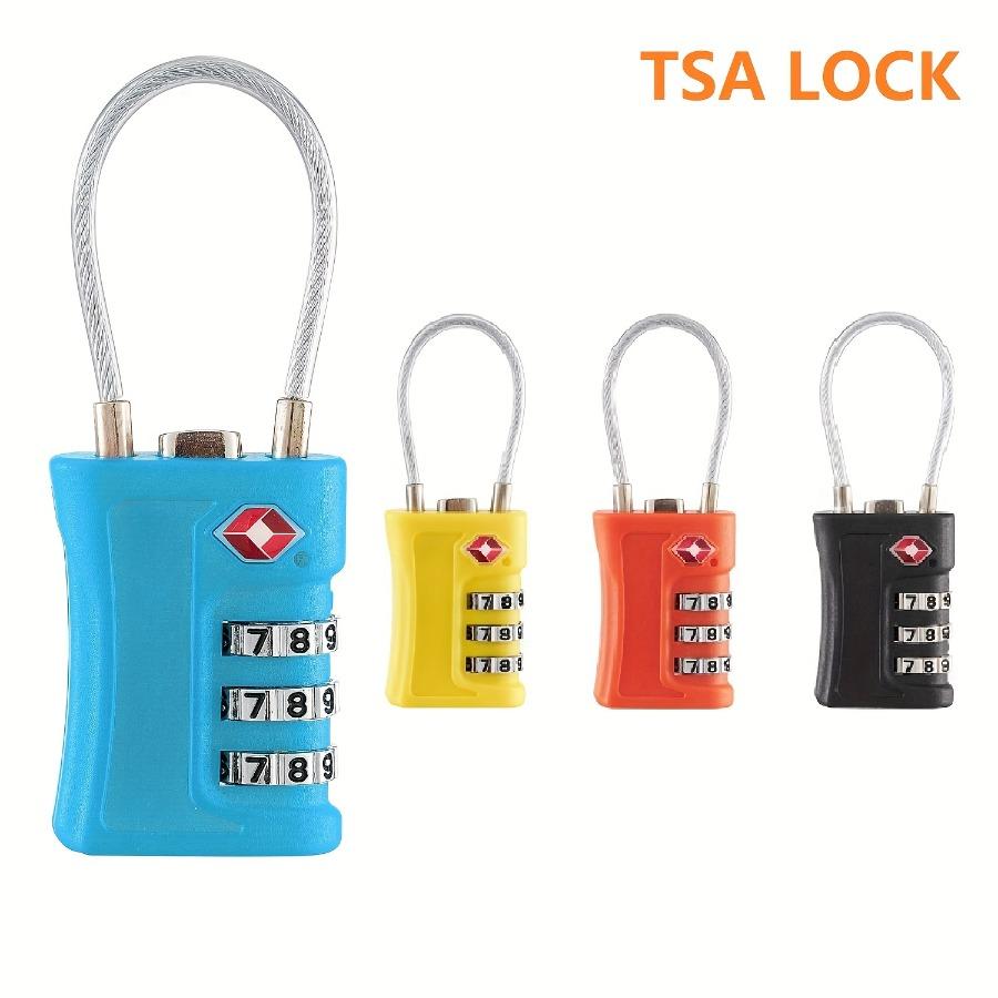

TSA Locks Розумний кодовий замок для дорожнього багажу валізи Протиугінний кодовий замок Митний парольний замок чорний