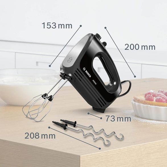 Bosch MFQ2420B Hand Mixer 450 W with Turbo Function, Black