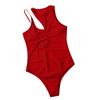 One Piece Swimwear Women One Shoulder Push Up Hollow Out Swimsuits Solid Bathing Suits Beachwear