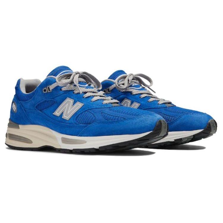 New Balance 991v2 Fabriqué en Angleterre Pack Revival Couleurs Vives - Bleu Éblouissant Baskets Homme Alliage Argent U991BL2