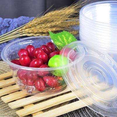 50 Pçs/set 300/380/600/720ml Multi-uso Mais Engrossar Tigela de Comida de Plástico Resistente ao Calor Forma Redonda Tigela de Sopa Casa
