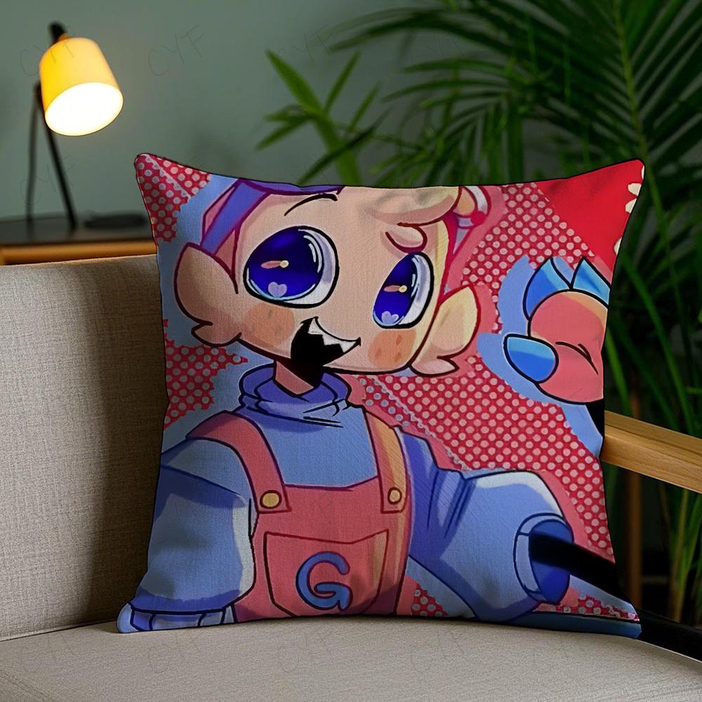 Kissenbezug von Game Dandys World, milbenabweisend, mit unsichtbarem Reißverschluss, seidig-kurzplüschig, ideal für Sofakissen