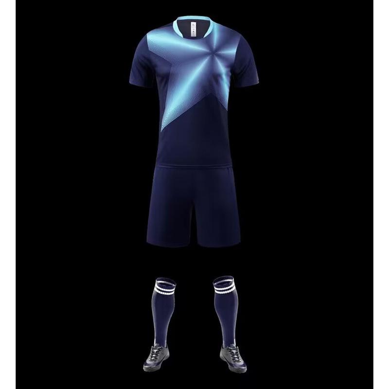 A generation light board jersey, game jersey set, printed football jersey set, adult children's football training jersey