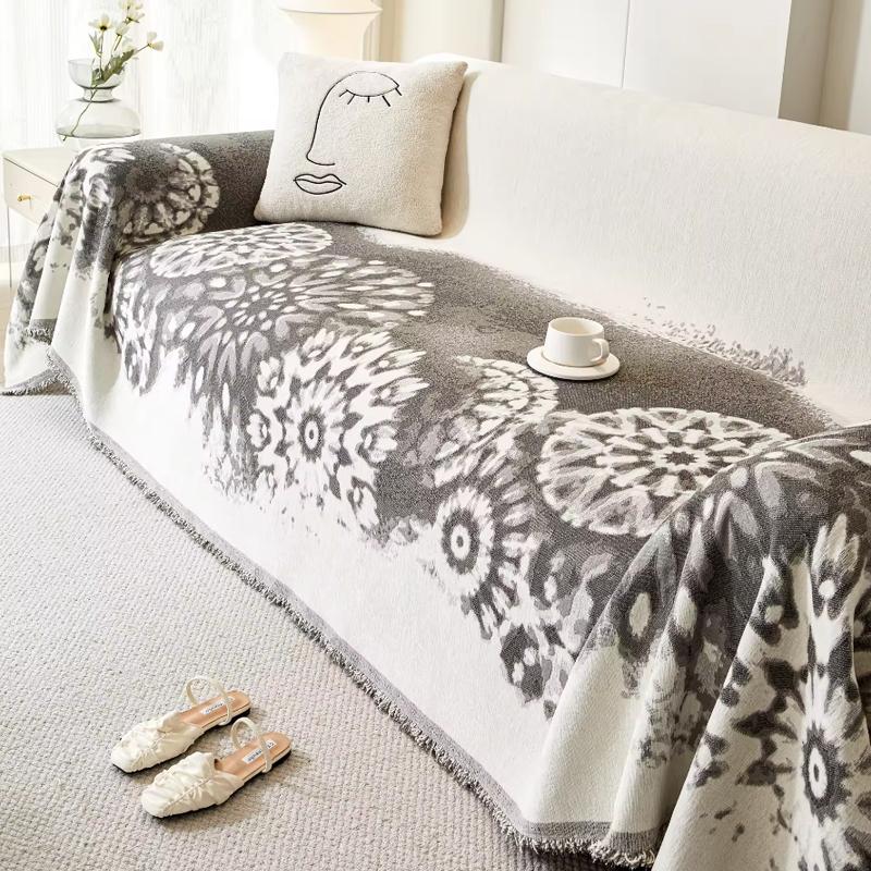 Ganzjahres Camping Picknick Sofa Abdeckung Böhmisch Funda Sofa Chenille Blumen Sofabezüge Matten Überwürfe