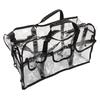 Transparent Shoulder Handbag Storage Large Capacity for Work Travelling Makeup Products Tissue
