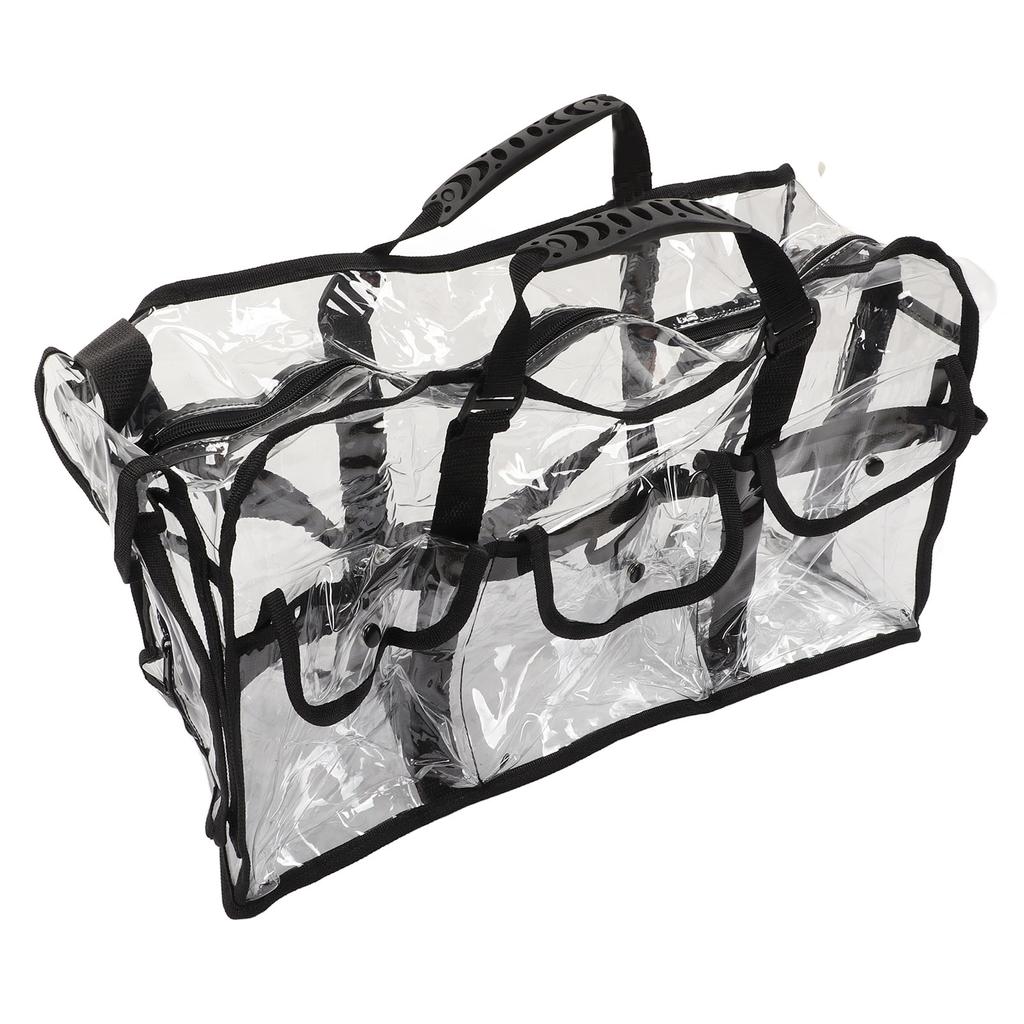 Transparent Shoulder Handbag Storage Large Capacity for Work Travelling Makeup Products Tissue