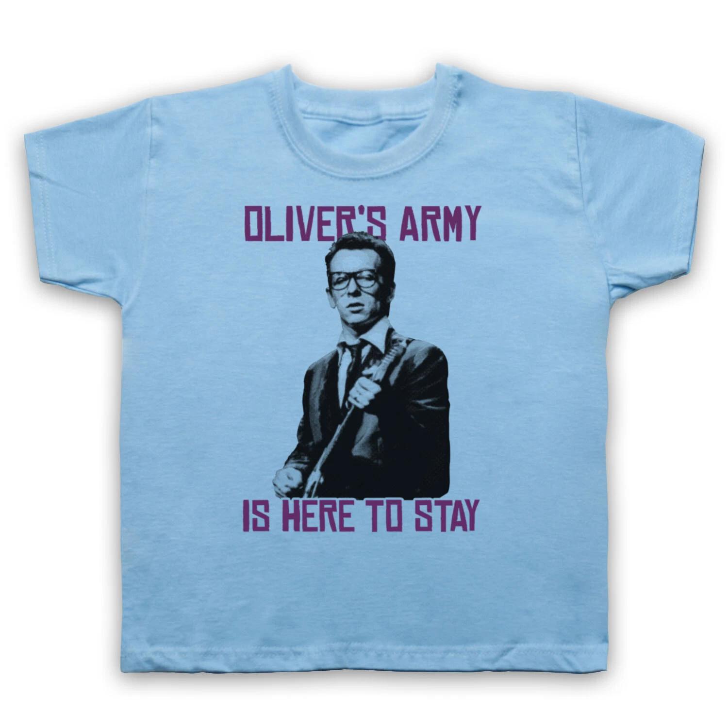 

ELVIS COSTELLO PUB ROCK OLIVER S ARMY HERE TO STAY KIDS CHILDS T-shirt 110