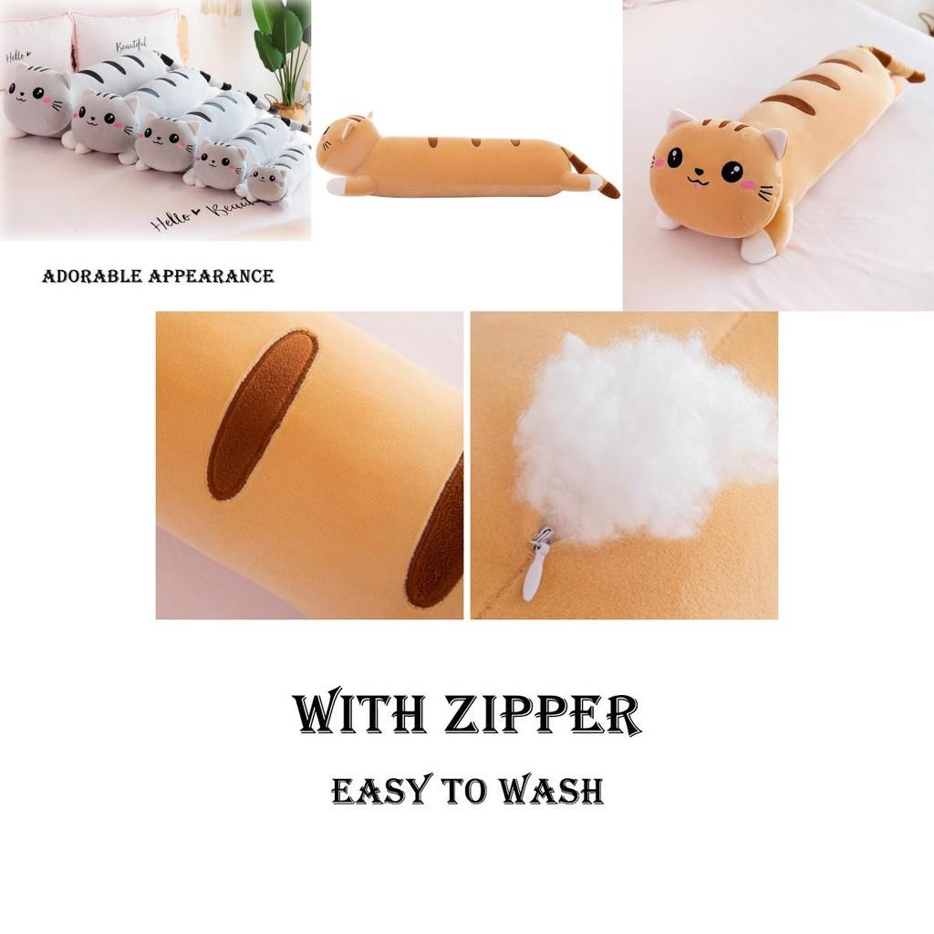 Long Cat Plush Toy Pillow Kids Birthday Gift Home Decor