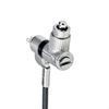 StarTech.Com Antivol Universel 3-en-1 pour PC, Câble de Verrouillage à Clé Maîtresse, 2m, Compatible Noble Wedge®/Nano/K-Slot