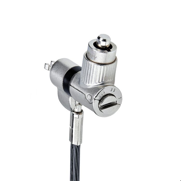 StarTech.Com Antivol Universel 3-en-1 pour PC, Câble de Verrouillage à Clé Maîtresse, 2m, Compatible Noble Wedge®/Nano/K-Slot