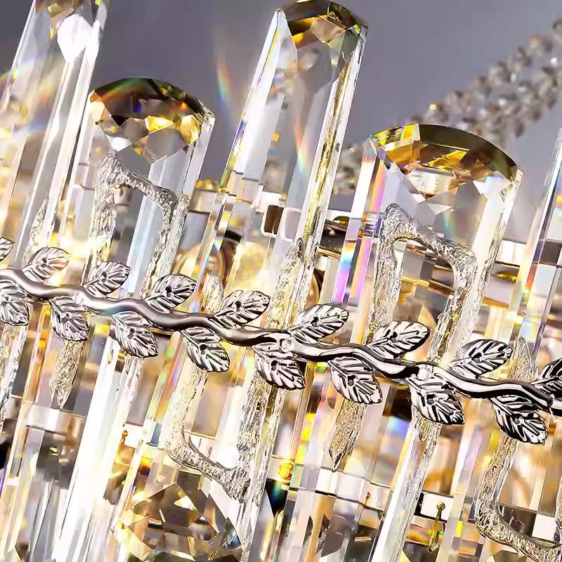 Luxury Postmodern Crystal Chandelier: Elegant Pendant Light for Living Room, Luxury Villa, or Trendy Restaurant