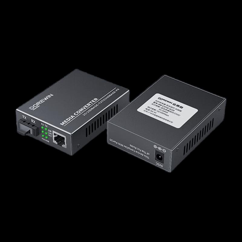 DOREWIN 100M Dual-Fiber 20KM Fiber Optic Transceiver