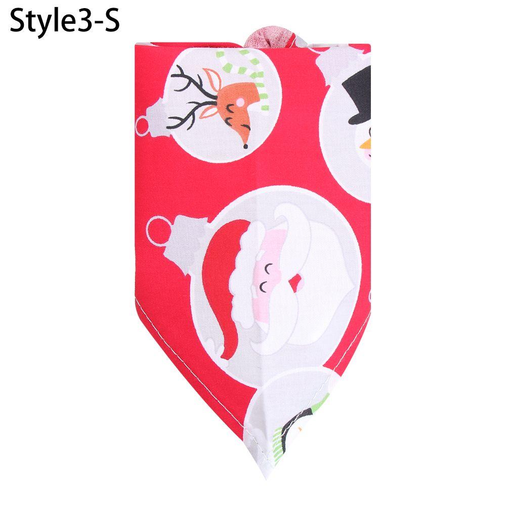 Cute Triangle Scarf Neckerchief Pet Collars Dog Scarf Cat Neck Scarf Pet Bandanas Christmas Style