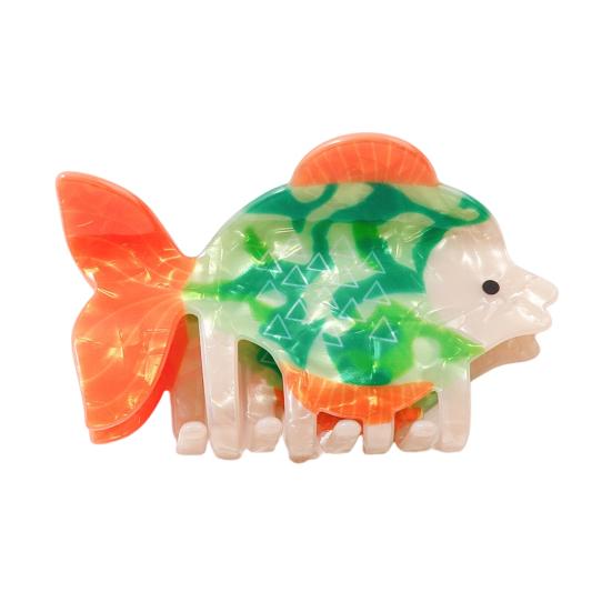 Hair Claw Marine Animal Shape Back Head Hair Clip Anti-slip Teeth Strong Grip Shark Hair Clip Versatile Hair Accessory