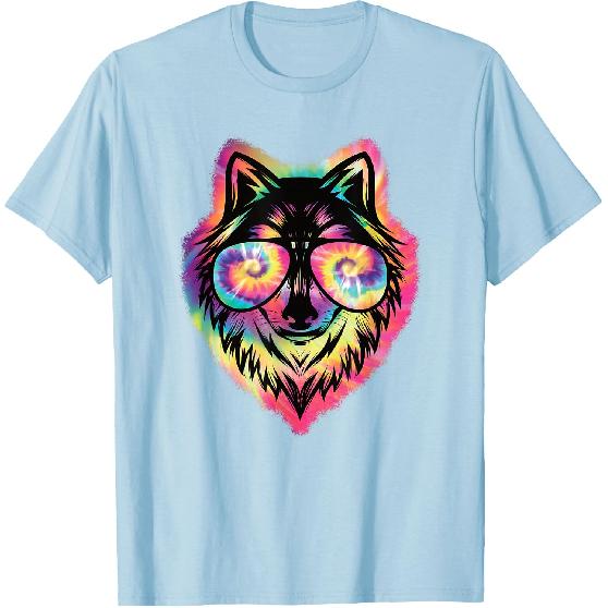 Cool Wolf Funny Wolf Lover Wildlife Men Boys Kids T-Shirt
