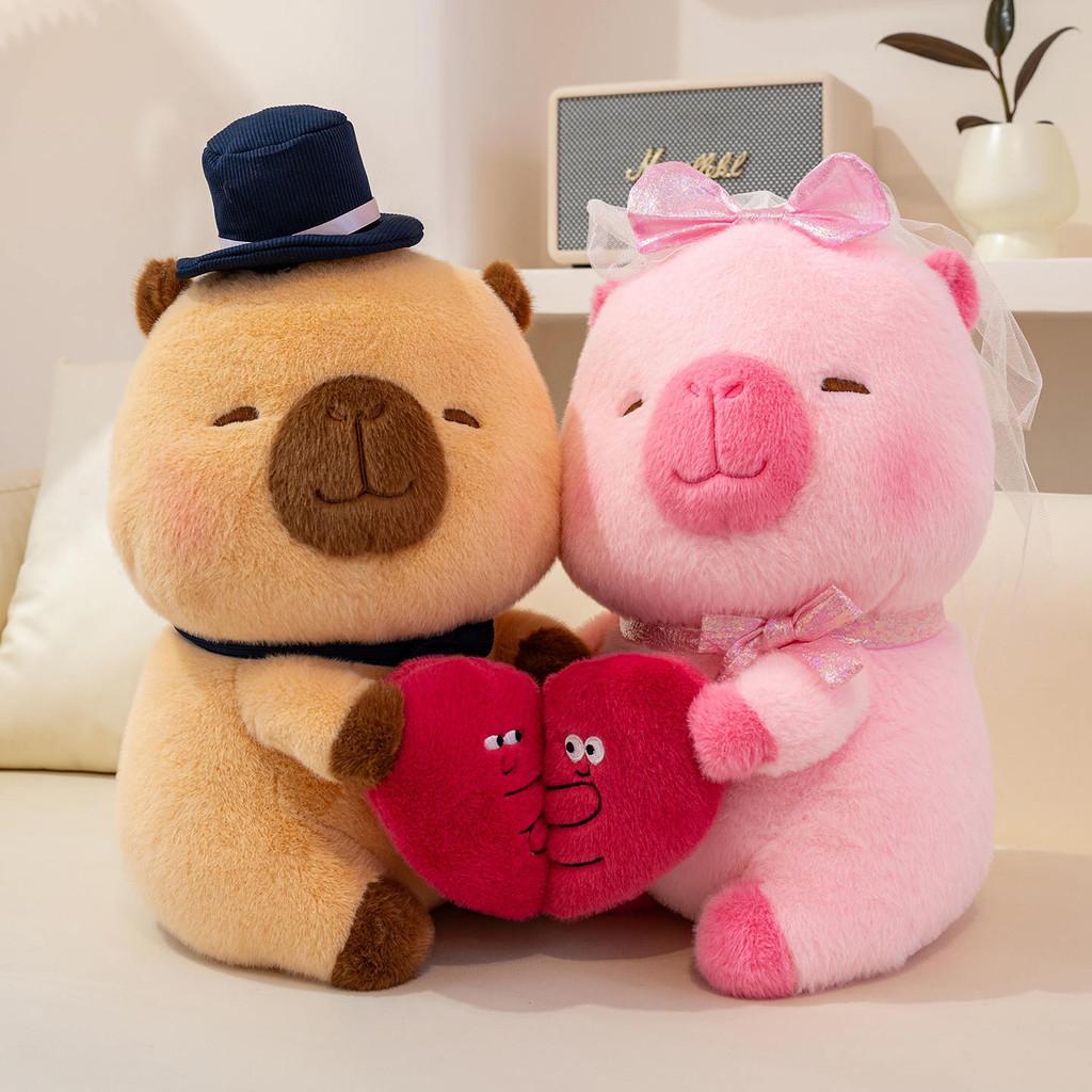 Capybara Plush Toy With Magnetic Companion Ultra Soft Stuffed For Decor Room