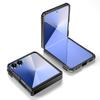 For Samsung Galaxy Z Flip7 5G Case Kickstand Slide Lens Lid PC+TPU Drop-Proof Phone Cover