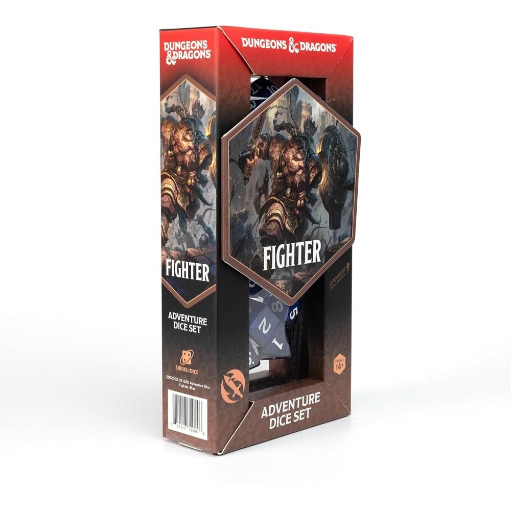 Sirius Dice D D aDventure Dice  Fighter Class  Blue  Fighter Class  Blue