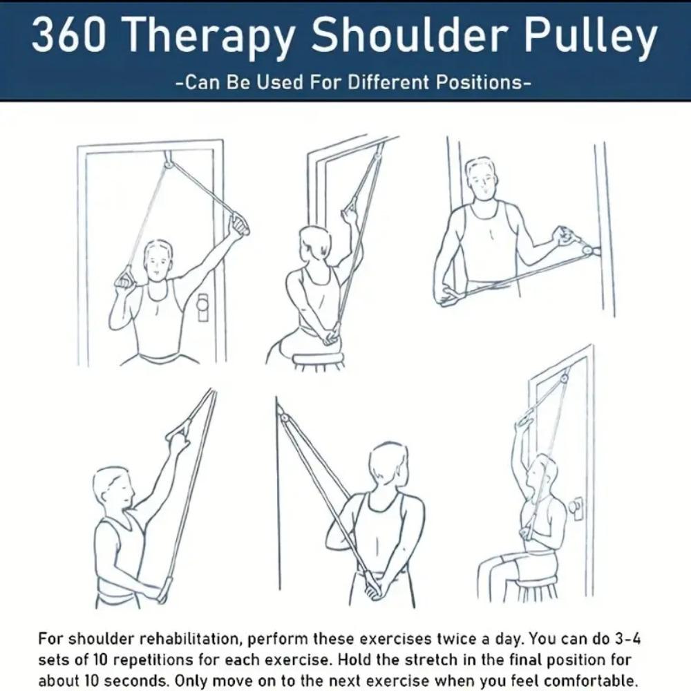 Wear-resistant Shoulder Pulley Convenient Cervical Spine Training Pulley  Exercise