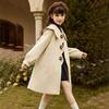Loose Woolen Coat for Girls, Thickened Cotton-padded Overcoat for Children's Fashion In Autumn and Winter