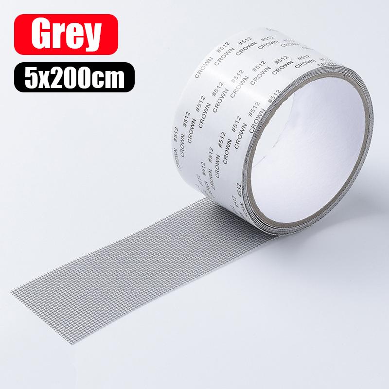 

Window Screen Repair Tape Self-Adhesive Waterproof Screen Broken Holes Repair Patch Stickers Screen Door Anti-mosquito Mesh Tape 2m- (1roll) серый