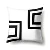 Polyester Pillow Case Geometric Decoration Home Petal Strip Printed Cushion Cover Bedside Cushion Cover Waist Cushion Cover