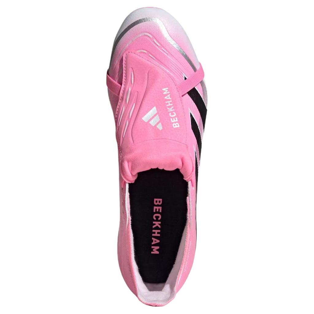 David Beckham X Adidas Predator League Foldover Tongue FG MG Miami Unisex Sneakers Pink Beam-Pink Core-Black JI1113