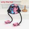 Cartoon Fisherman Hat For Kids With 3d Ears And Stitch Spider Man Print Design Summer Sun Protection Cotton Polyester