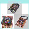Bohemian Embroidered Crossbody Bag With Tassels For Daily Casual Wear