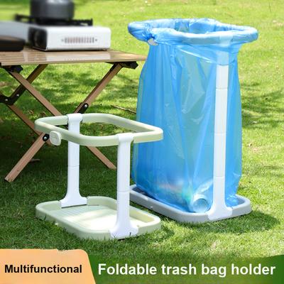 Poubelle suspendue d'extérieur Grand porte-sac poubelle portable Râtelier de stockage des déchets pour la maison Support en plastique
