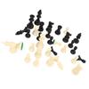 Plastikowe Figury Szachowe Magnetyczne Czarne Białe Figury Szachowe na Spotkania Rodzinne Piknik Kemping