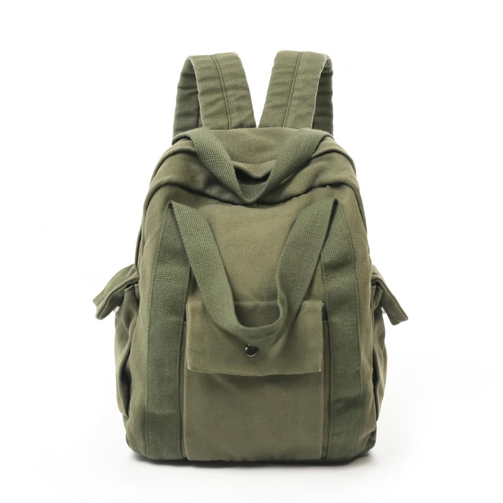 Super Mini Canvas Small Backpack Women's Lightweight Mobile Phone Bag Leisure Travel Student Small Backpack Tide
