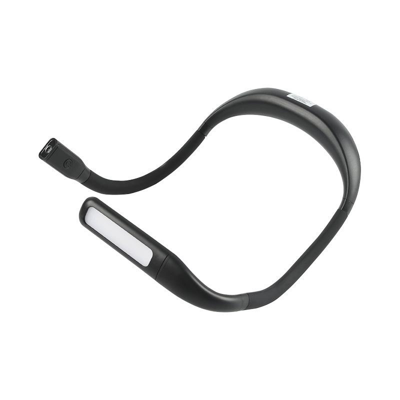 Rechargeable 3-Color Neck Reading Light - Portable, Dimmable, Ideal for Outdoor Camping and Night Reading