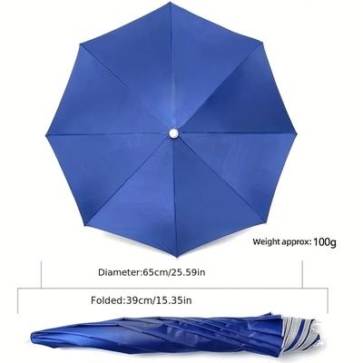 Regenschirmhut Kopfmontierter Regenschirm Sommer Regen- und Sonnenschutz Outdoor Angeln Regenschirmhut Kopfgetragener Regenschirmhut