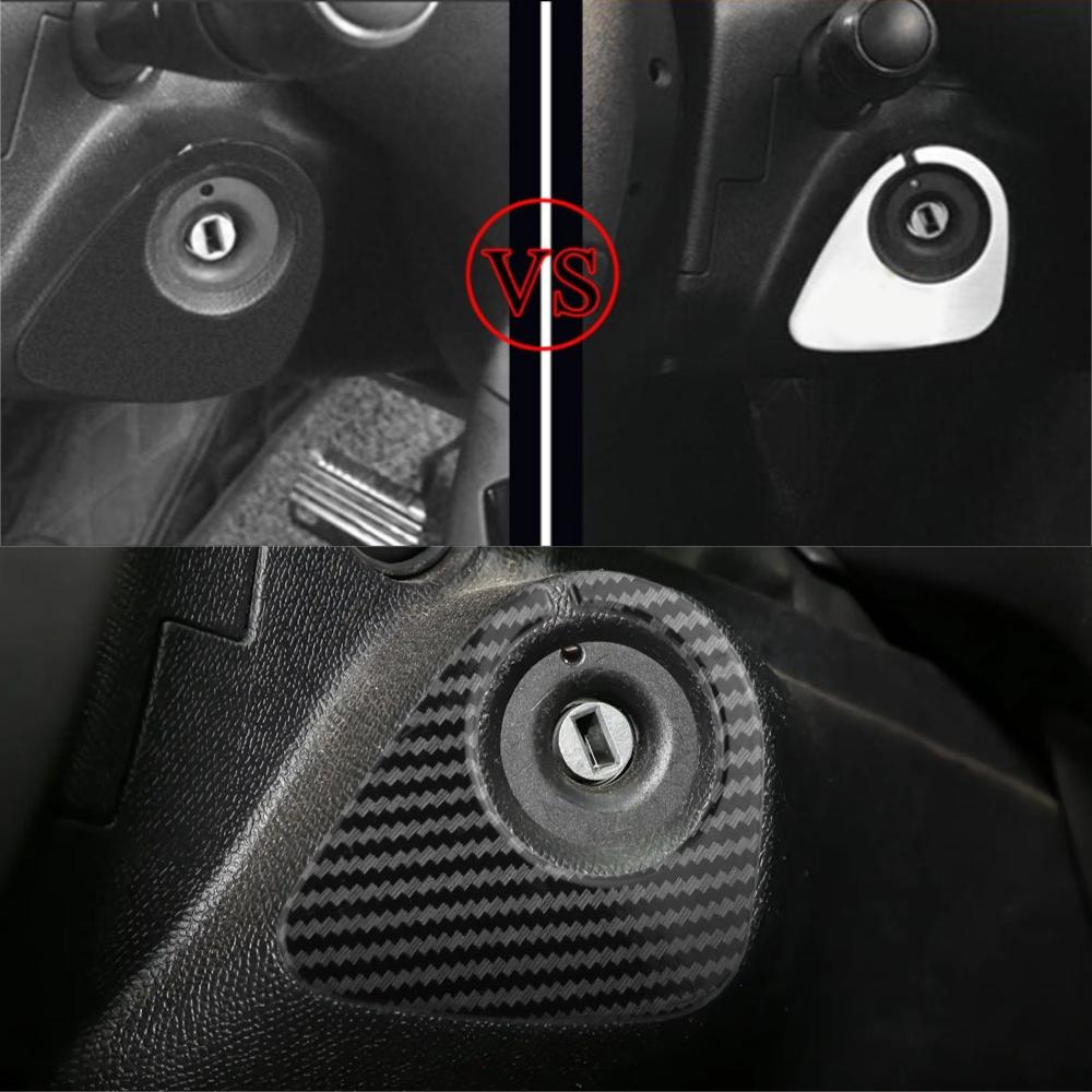 Stainless Steel Car Ignition Key Ring Decoration Cover Trim for Peugeot 2008 208 308 408 508 3008 Interior Accessories