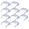 10Pcs Safety Goggles Plastic Protective Glasses Adjustable Eye Wear Set Kit for Laboratory