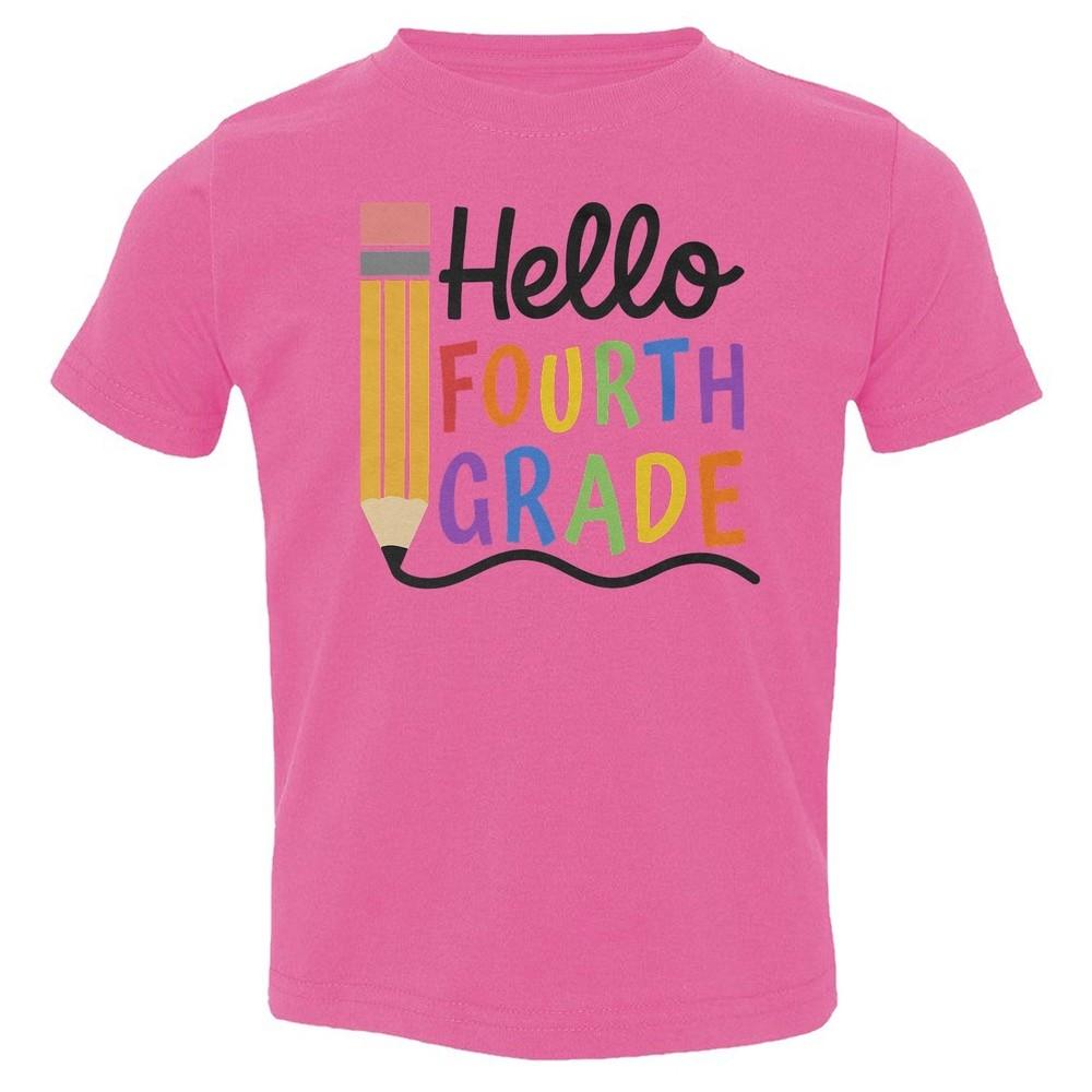 Hello Fourth Grade - Pencil Back To School Teacher Toddler T-Shirt Unisex T-Shirt XXXXL