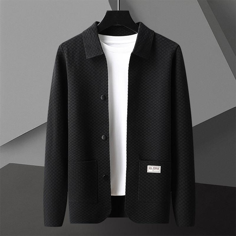 Autumn knitted cardigan men's loose coat ins trendy outerwear sweater versatile men's top