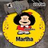Mafalda Round Area Rug Carpet Rug For Living Room Bedroom Sofa Playroom Decor Nonslip Floor Mat