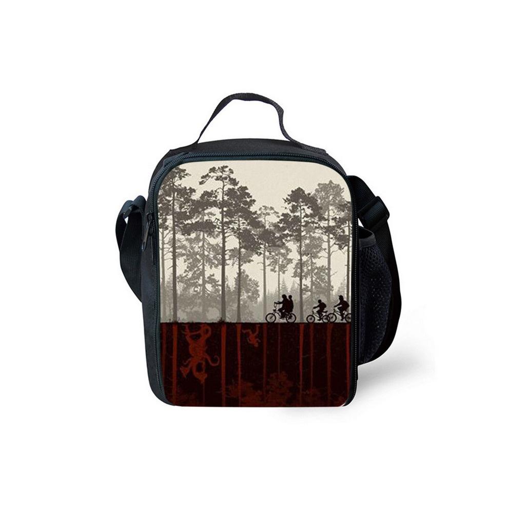 Stranger Thing Insulated Lunch Bag For Kids And Students With Adjustable Strap Perfect For Picnics And Outdoor Adventures