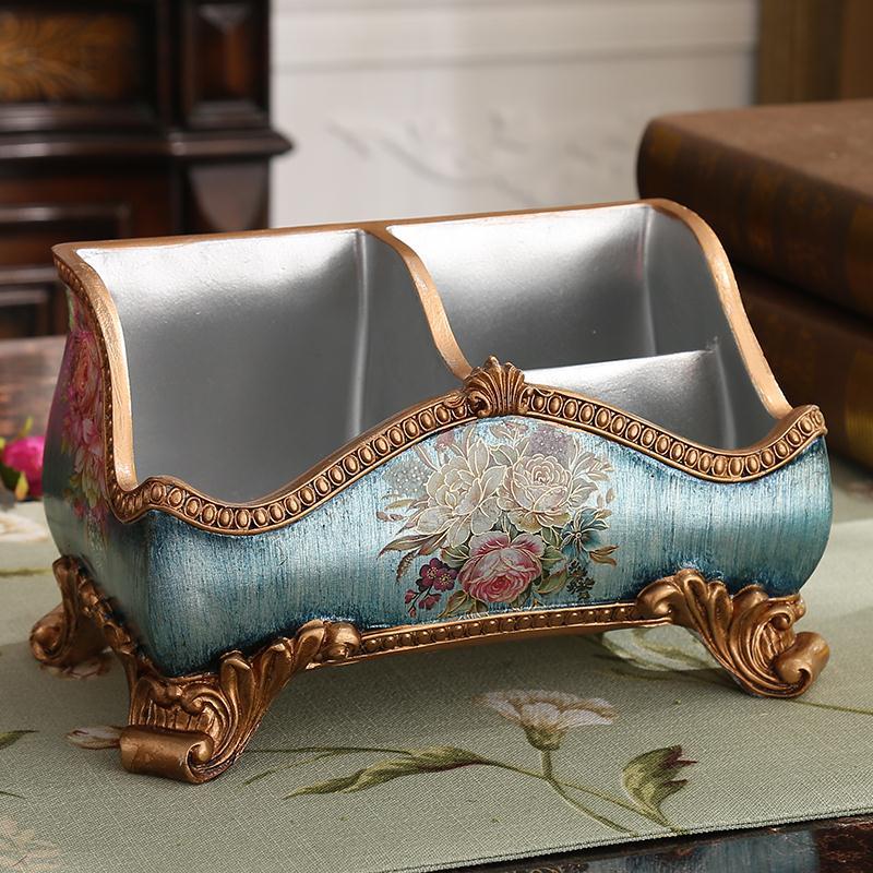 

Creative European-style Vintage Storage Box Decorative Item Remote Control Box Desk Table Exquisite Home Decoration Accessory