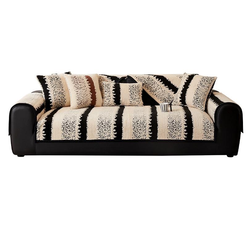 Special Plush Sofa Cushion Autumn And Winter  New Thickened Non-Slip Seat Cushion Light Luxury Thermal Cover Blanket
