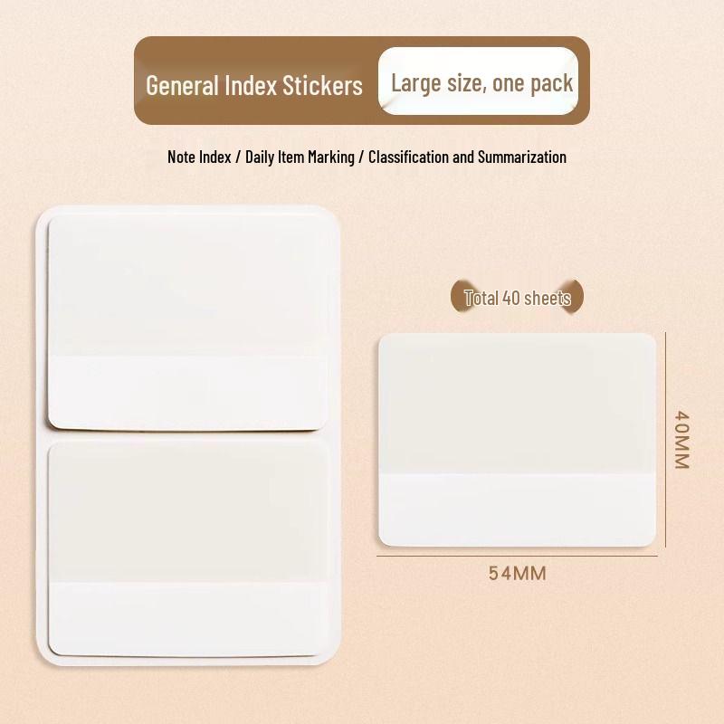 Segnalibri Adesivi Trasparenti Bianchi per Fotocard di Idol e Semplici Segnalibri Scrivibili per lo Studio