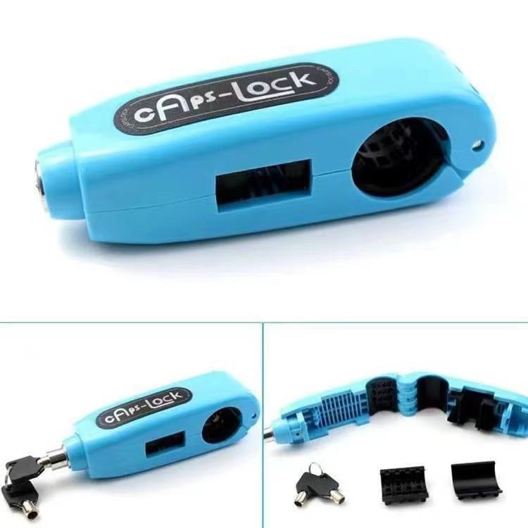 

Anti-theft handle lock kit (with key), motorcycle lock - anti-theft accelerator lock, applicable to all models синій